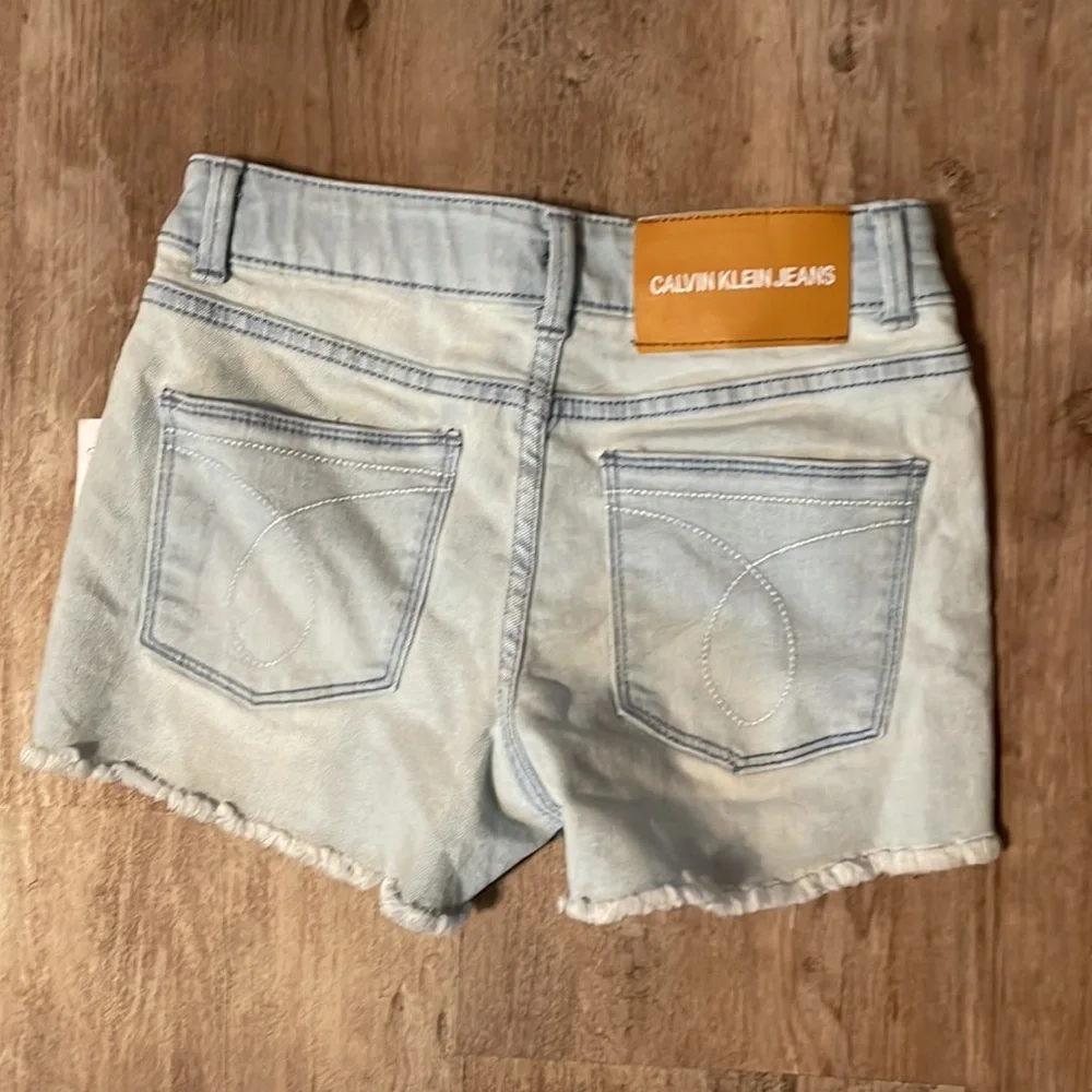 Calvin Klein Jean shorts mid rise body girls stretch denim
